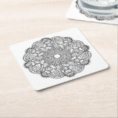 Geïnspireerd rond ontwerp kartonnen onderzetters (Schuin)