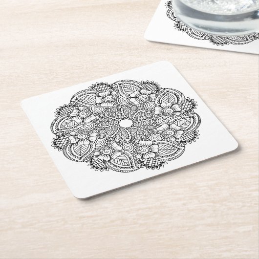 Geïnspireerd rond ontwerp kartonnen onderzetters (Schuin)