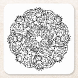 Geïnspireerd rond ontwerp kartonnen onderzetters