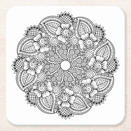 Geïnspireerd rond ontwerp kartonnen onderzetters (Voorkant)