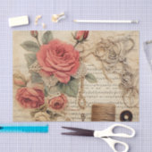  geïnspireerd rood roos & string tissuepapier (Craft)