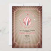  geïnspireerd roze circustent Verjaardag Kaart (Voorkant)