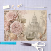  Geïnspireerd Roze Roze & Gebouw Tissue Papier (Craft)