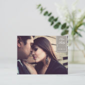 geïnspireerd Save the date Aankondigingskaart (Staand voorkant)