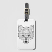 Geïnspireerd schuimhoofd bagagelabel (Voorkant (verticaal))