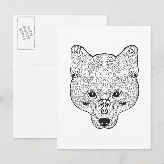 Geïnspireerd schuimhoofd briefkaart (Voorkant / Achterkant)