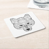 Geïnspireerd schuimhoofd kartonnen onderzetters (Schuin)