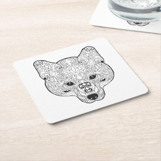 Geïnspireerd schuimhoofd kartonnen onderzetters (Schuin)