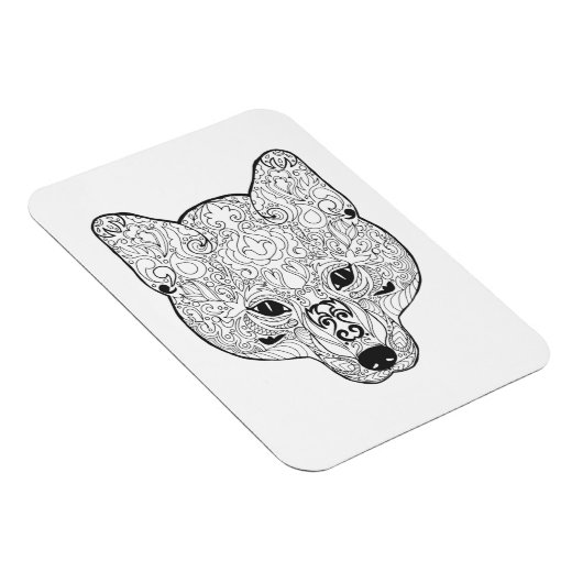 Geïnspireerd schuimhoofd magneet (Rechterzijde)