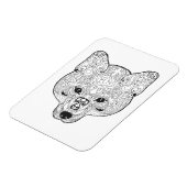 Geïnspireerd schuimhoofd magneet (Linkerzijde)