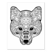 Geïnspireerd schuimhoofd rubberstempel (Afrduk)