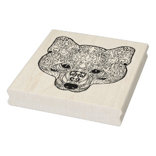 Geïnspireerd schuimhoofd rubberstempel