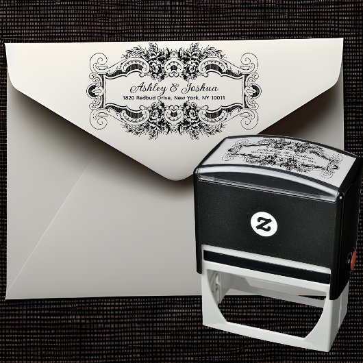  geïnspireerd sierbloemen retouradres  zelfinktende stempel