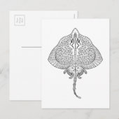 Geïnspireerd stereostemapparaat briefkaart (Voorkant / Achterkant)