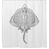 Geïnspireerd stereostemapparaat douchegordijn (Voorkant)