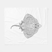 Geïnspireerd stereostemapparaat fleece deken (Voorkant (Horizontaal))