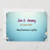 -geïnspireerd strand Save the Date (Achterkant)