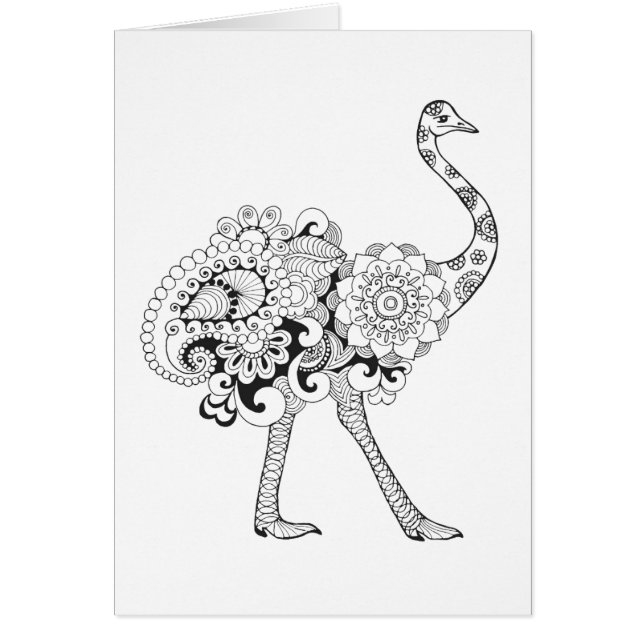 Geïnspireerd struisvogel (Voorkant)