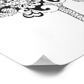 Geïnspireerd struisvogel 2 poster (Hoek)