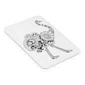 Geïnspireerd struisvogel magneet (Rechterzijde)