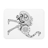 Geïnspireerd struisvogel magneet (Horizontaal)