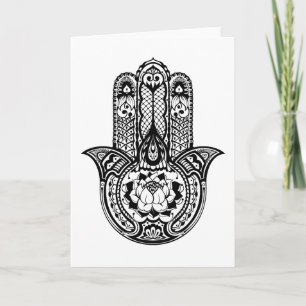 Geïnspireerd Symbool Hamsa Kaart