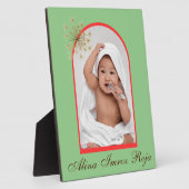 geïnspireerd tafelblad plaque 8x10 met ezel fotoplaat (Zijkant)