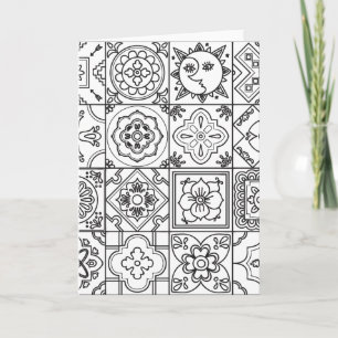 Geïnspireerd Talavera Patroon Kaart