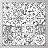 Geïnspireerd Talavera Pattern 2 Poster (Voorkant)