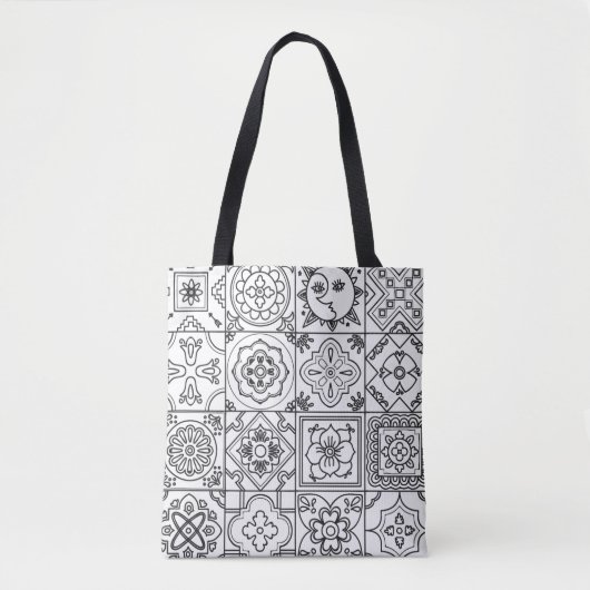 Geïnspireerd Talavera Pattern 2 Tote Bag (Voorkant)