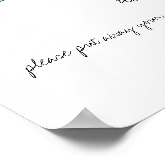 Geïnspireerd Tattoo voor niet-aangesloten weddensc Poster (Hoek)