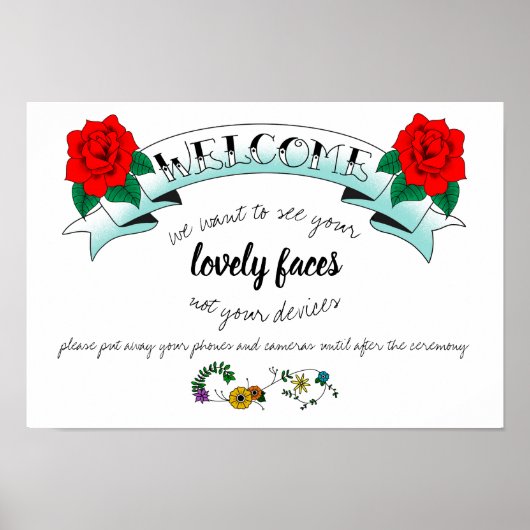 Geïnspireerd Tattoo voor niet-aangesloten weddensc Poster (Voorkant)