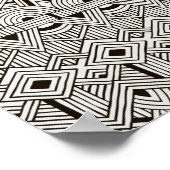 Geïnspireerd tribaal patroon 2 poster (Hoek)