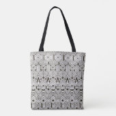 Geïnspireerd tribaal patroon 2 tote bag (Achterkant)