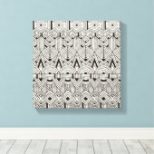 Geïnspireerd tribaal patroon 6 canvas afdruk (Insitu (Houten vloer))