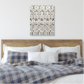 Geïnspireerd tribaal patroon 6 canvas afdruk (Insitu (Slaapkamer))