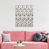 Geïnspireerd tribaal patroon 6 canvas afdruk (Insitu (Woonkamer))