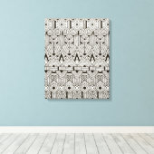 Geïnspireerd tribaal patroon 6 canvas afdruk (Insitu (Houten vloer))