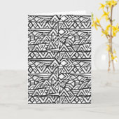 Geïnspireerd tribaal patroon kaart (Gele Bloem)