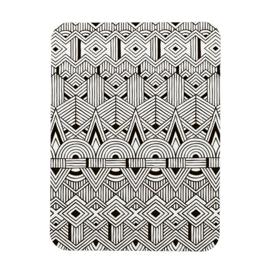 Geïnspireerd tribaal patroon magneet (Verticaal)