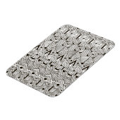 Geïnspireerd tribaal patroon magneet (Linkerzijde)