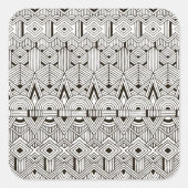 Geïnspireerd tribaal patroon vierkante sticker (Voorkant)