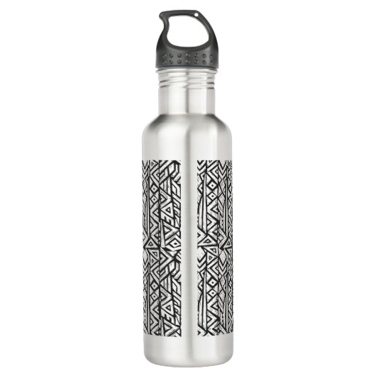 Geïnspireerd tribaal patroon waterfles  (Achterkant)