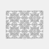 Geïnspireerd tribaal wapenpatroon fleece deken (Voorkant (Horizontaal))