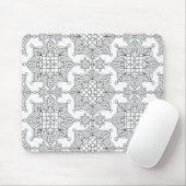 Geïnspireerd tribaal wapenpatroon muismat (Met muis)