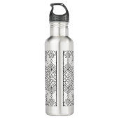 Geïnspireerd tribaal wapenpatroon waterfles  (Achterkant)
