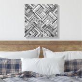 Geïnspireerd Tribal Art Patroon 6 Canvas Afdruk (Insitu (Slaapkamer))
