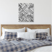 Geïnspireerd Tribal Art Patroon 6 Canvas Afdruk (Insitu (Slaapkamer))
