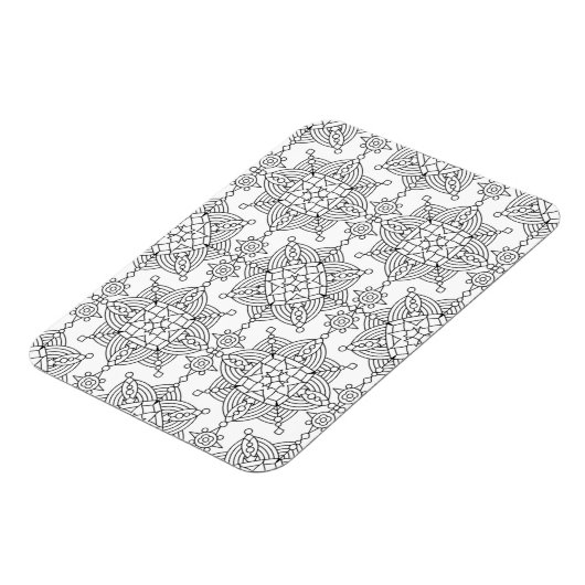 Geïnspireerd Tribal Artsy Patroon Magneet (Linkerzijde)