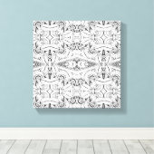 Geïnspireerd Tribal Design 6 Canvas Afdruk (Insitu (Houten vloer))